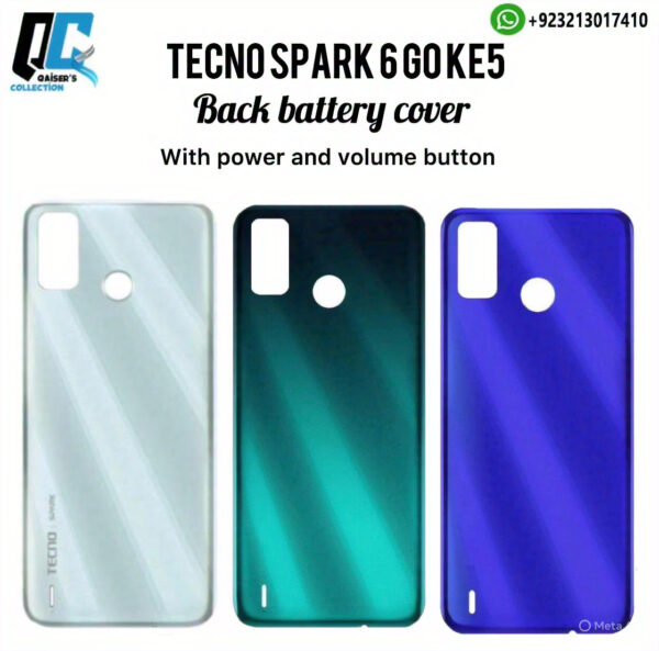 Tecno spark 6 go ke5 back battery cover