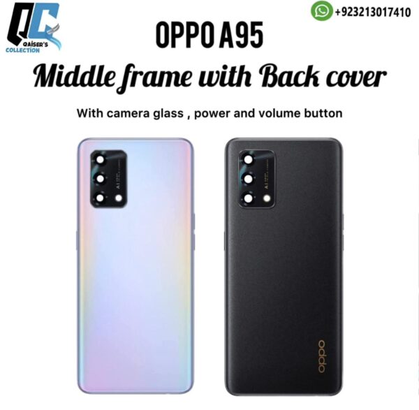 Oppo A95 middle frame with back cover