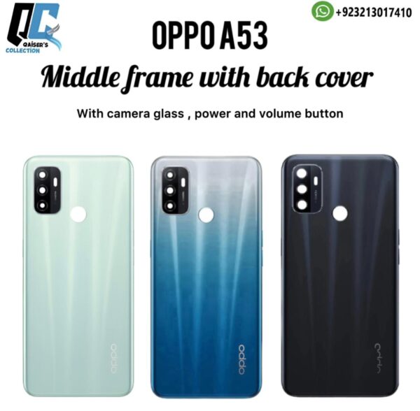 Oppo A53 middle frame with back cover
