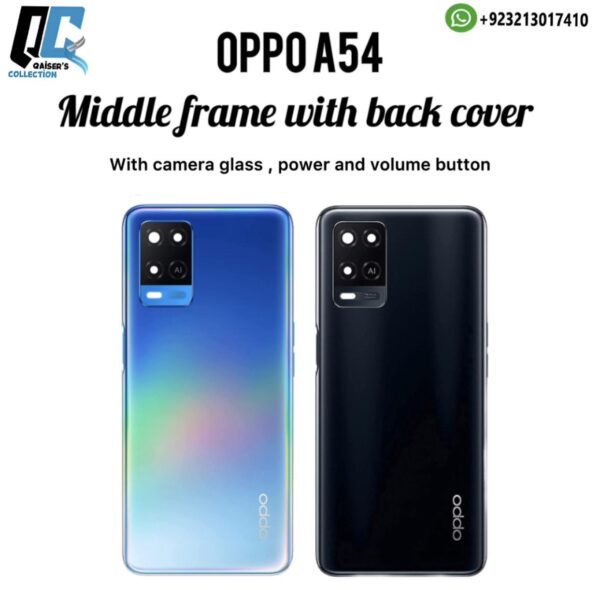 Oppo A54 middle frame with back cover