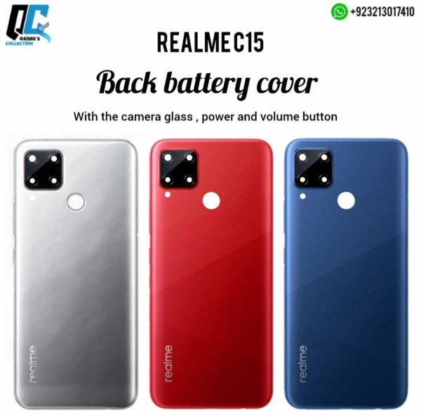 Realme C15 battery back cover