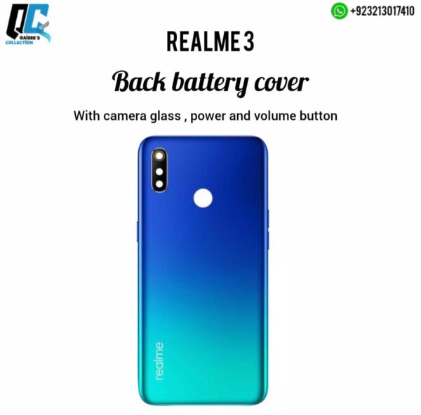 Realme 3 battery back cover