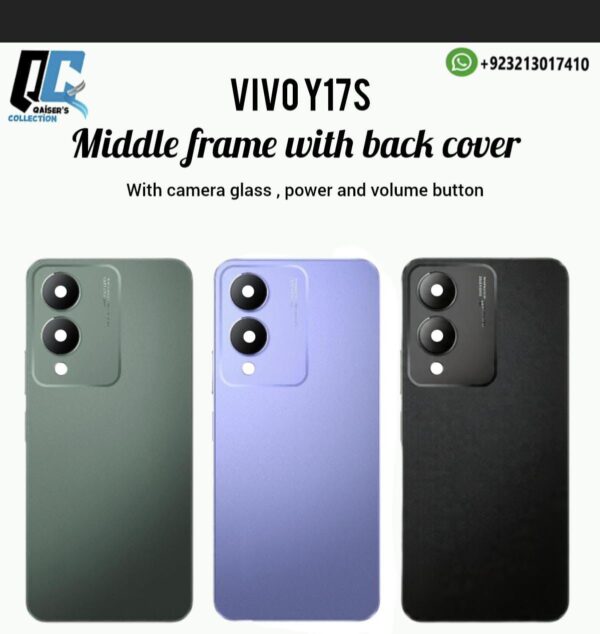Vivo Y17s middle frame with back cover
