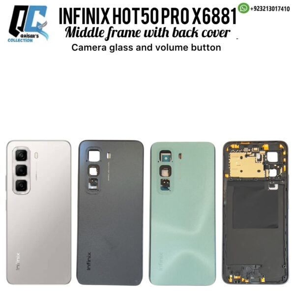 Infinix Hot 50pro X6881 middle frame with back cover