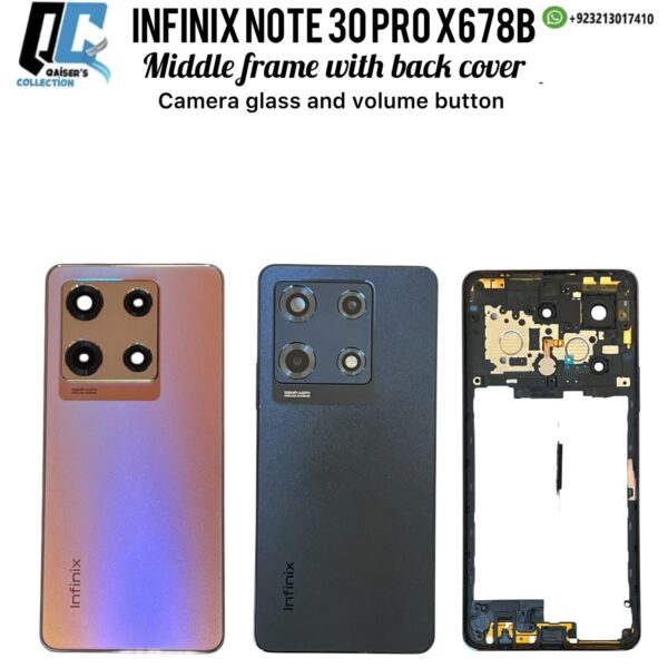 Infinix Note 30pro X678b middle frame with back cover